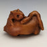 Japanese vintage rabbit parent and child wooden netsuke